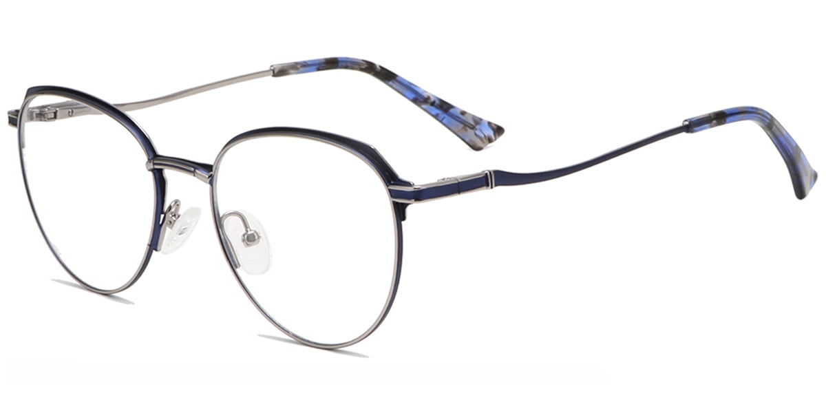Acetate Oval Reading Glasses blue