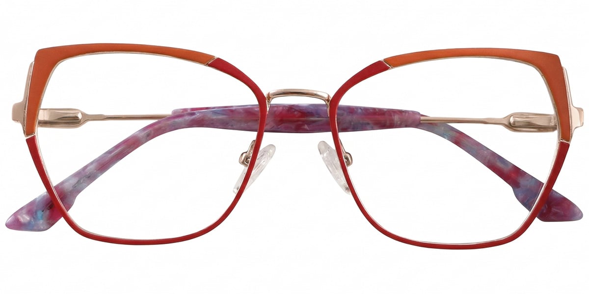 Acetate Square Geometric Reading Glasses RF8866