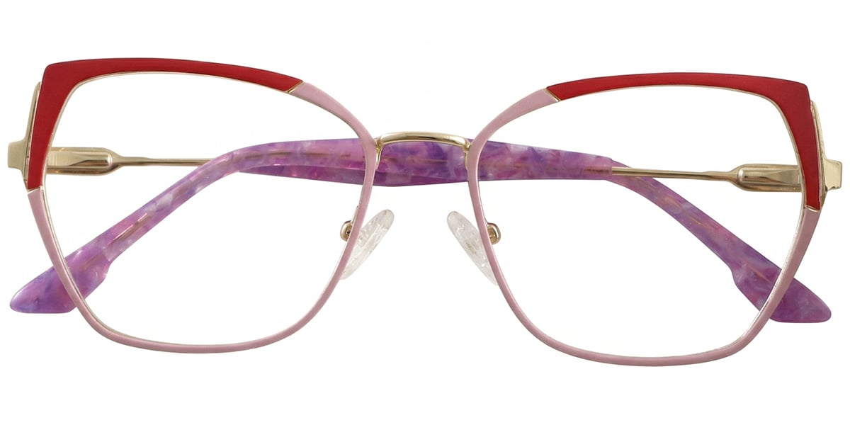 Acetate Square Geometric Reading Glasses RF8866