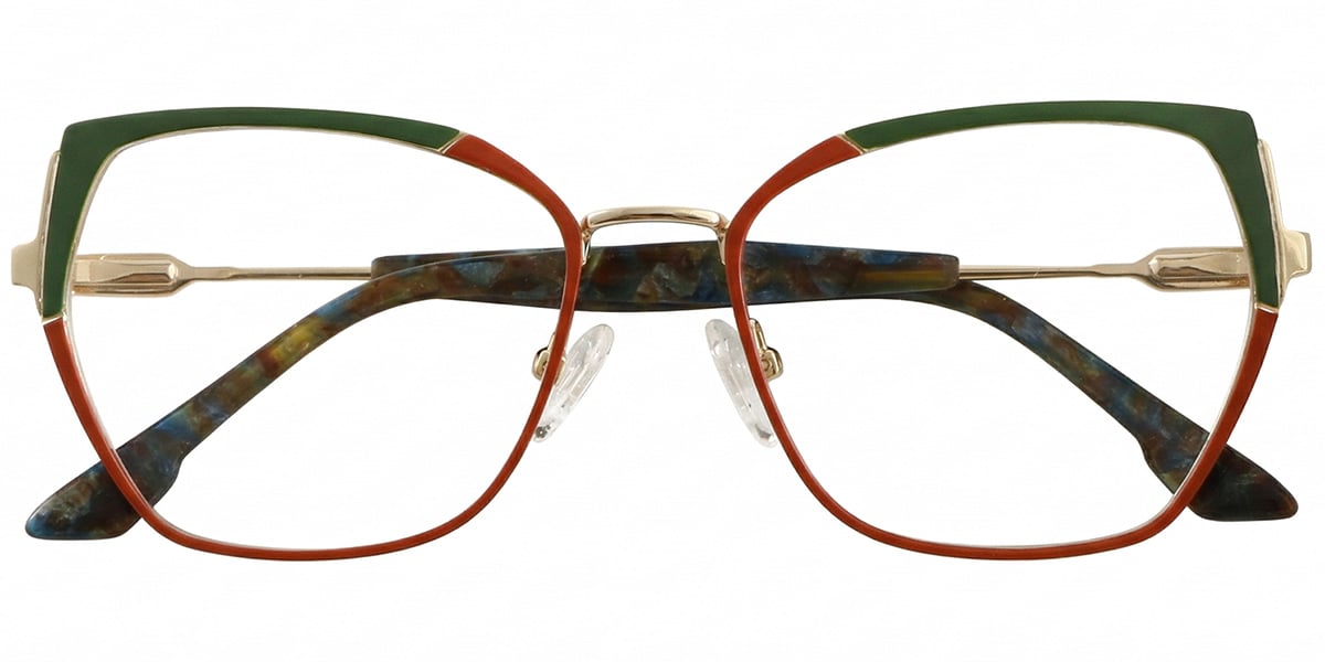 Acetate Square Geometric Reading Glasses RF8866