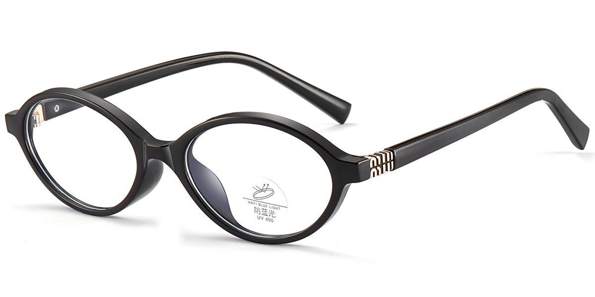Oval Reading Glasses black