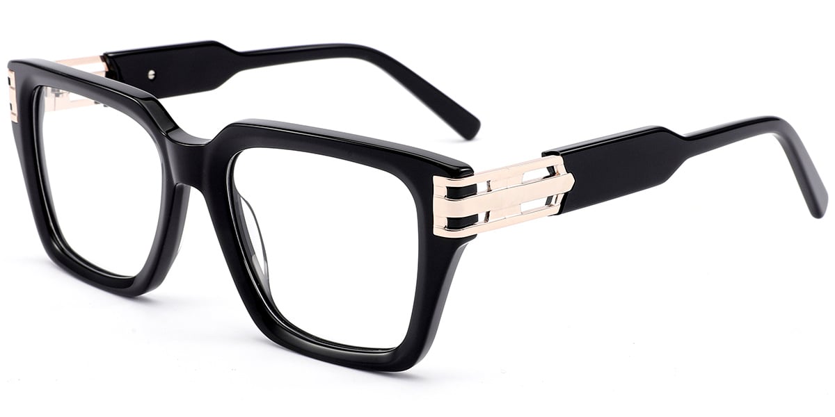 Acetate Square Reading Glasses black