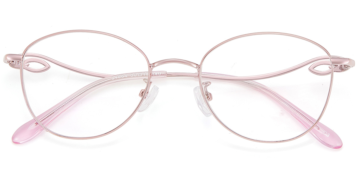 Acetate Oval Reading Glasses pink