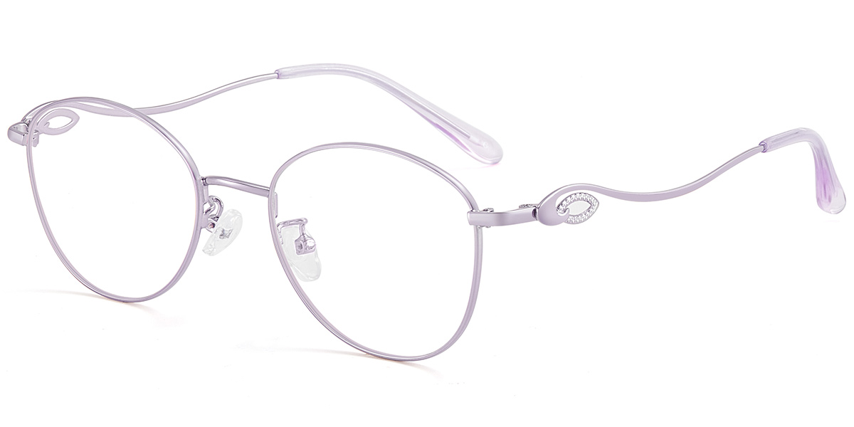Acetate Oval Reading Glasses purple
