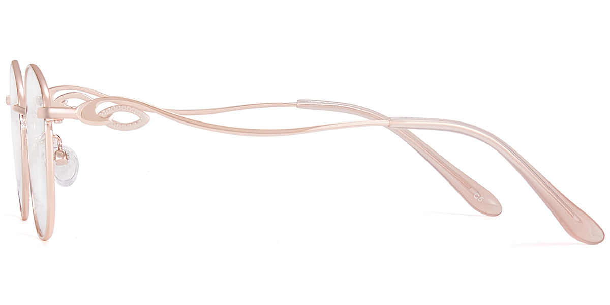 Acetate Oval Reading Glasses rose_gold-pink