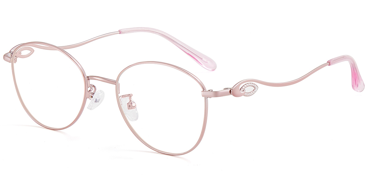 Acetate Oval Reading Glasses pink