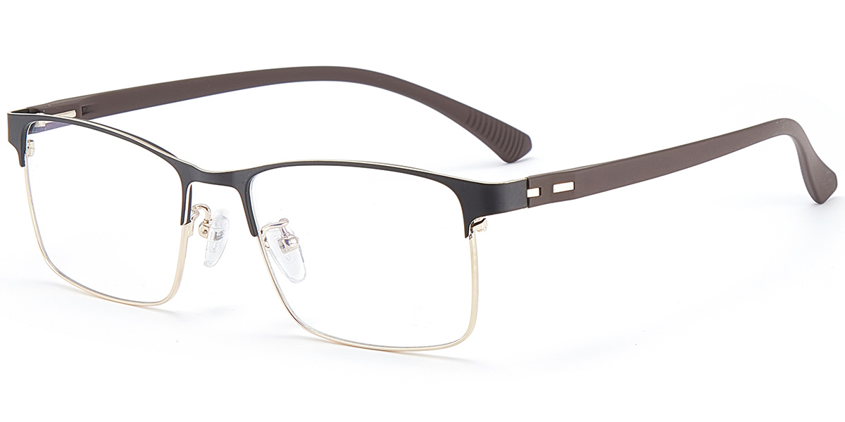 Rectangle Reading Glasses black-gold