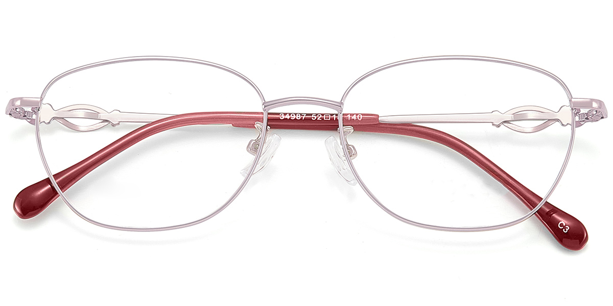 Acetate Oval Reading Glasses pink
