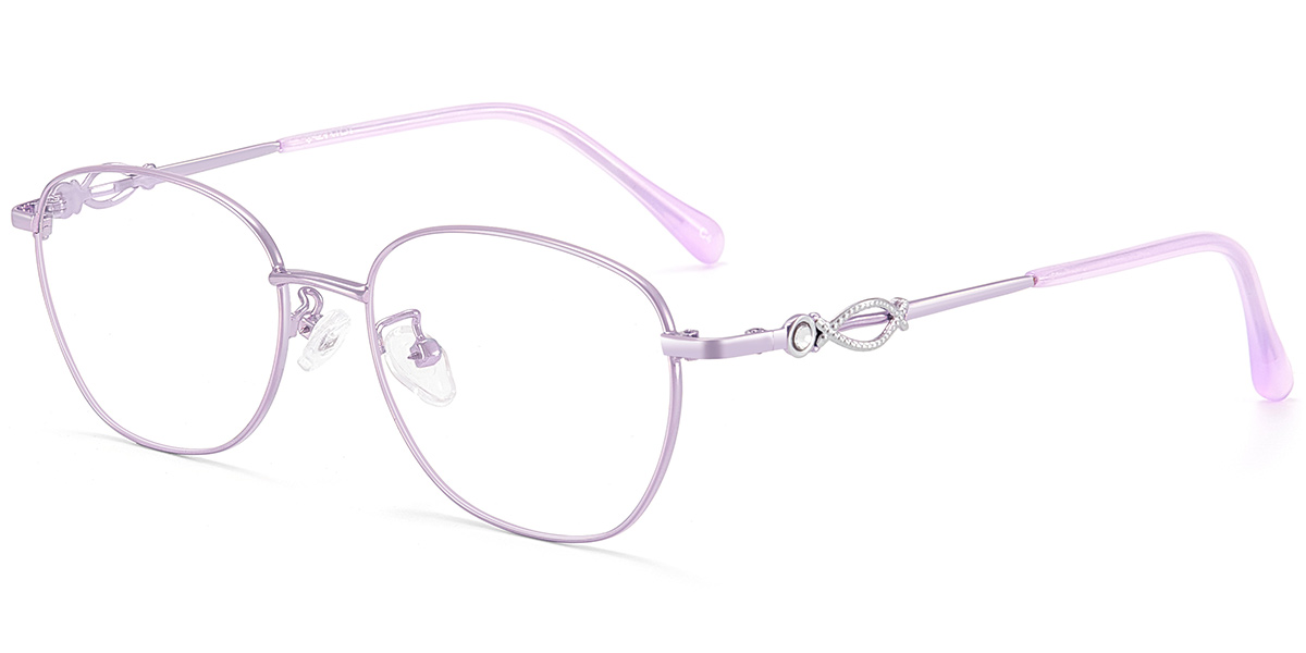 Acetate Oval Reading Glasses purple