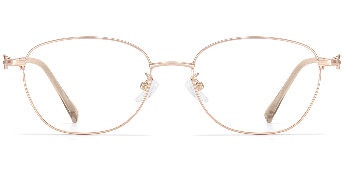Acetate Oval Reading Glasses rose_gold