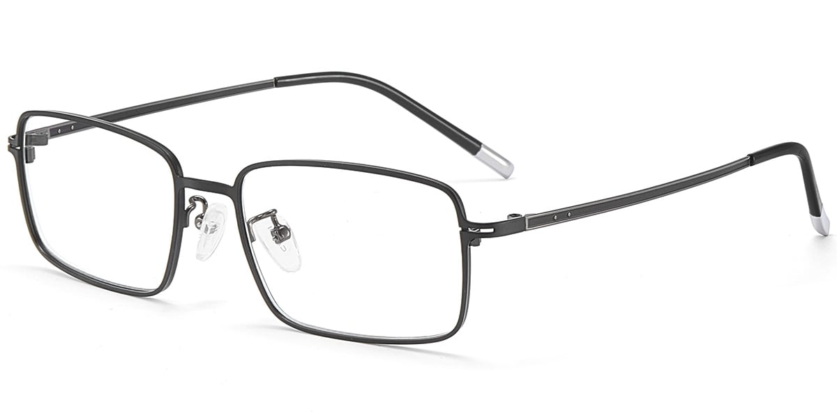 Acetate Rectangle Reading Glasses black
