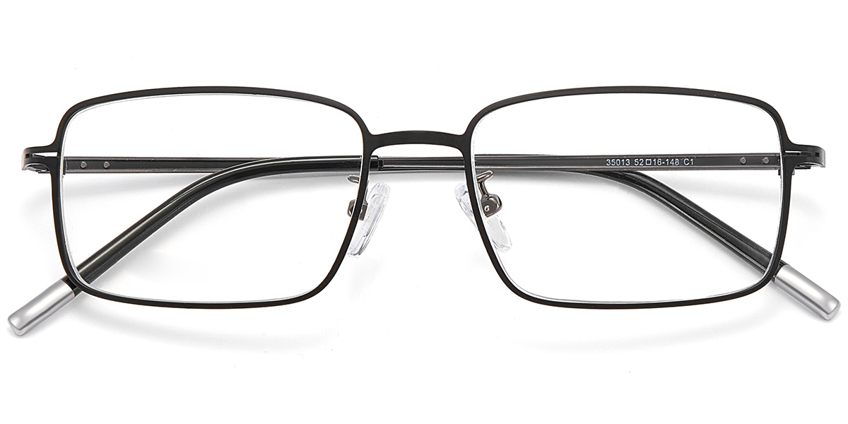 Acetate Rectangle Reading Glasses black