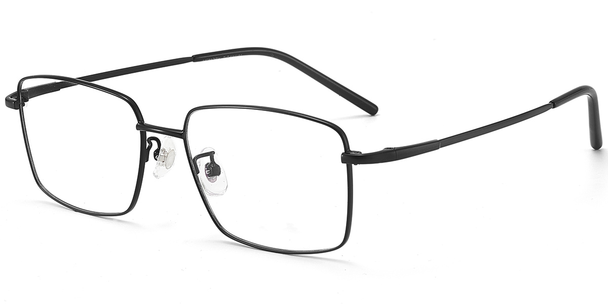 Acetate Rectangle Reading Glasses black