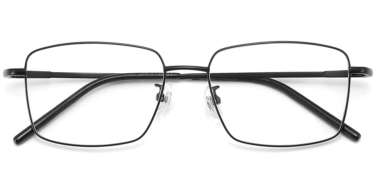 Acetate Rectangle Reading Glasses black