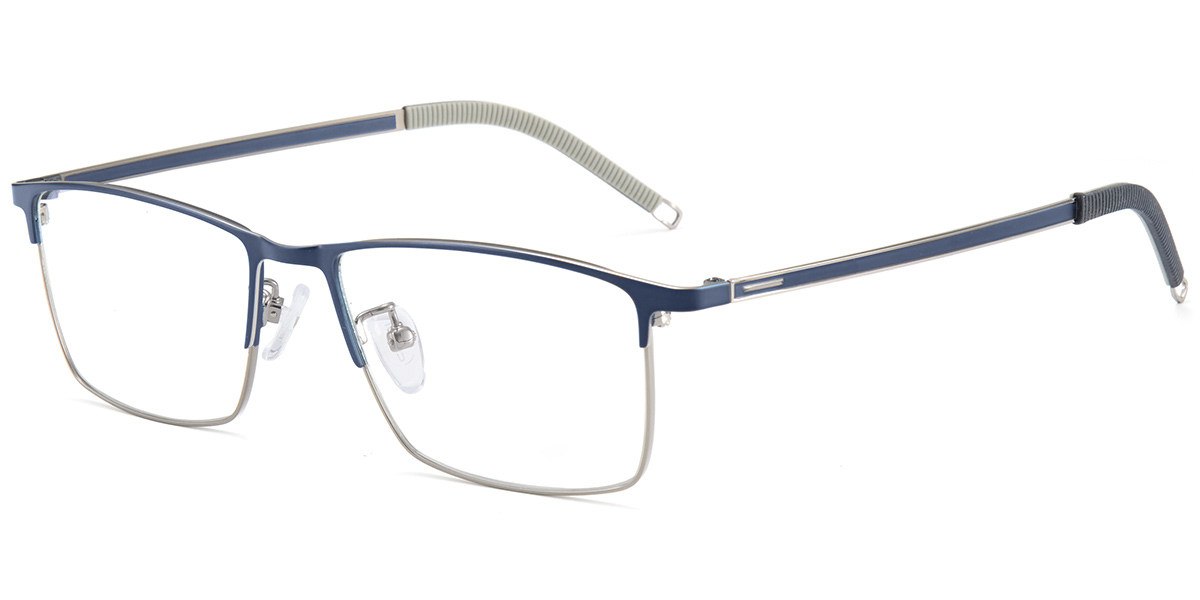 Rectangle Reading Glasses blue