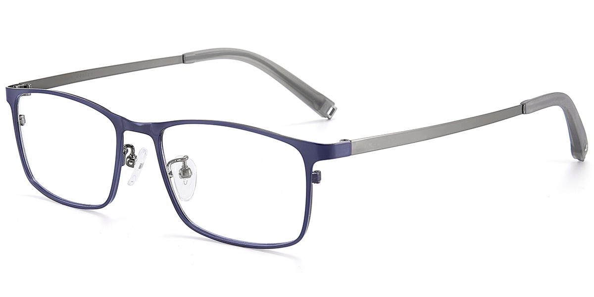 Rectangle Reading Glasses blue