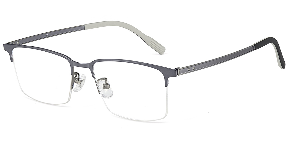 Rectangle Reading Glasses grey