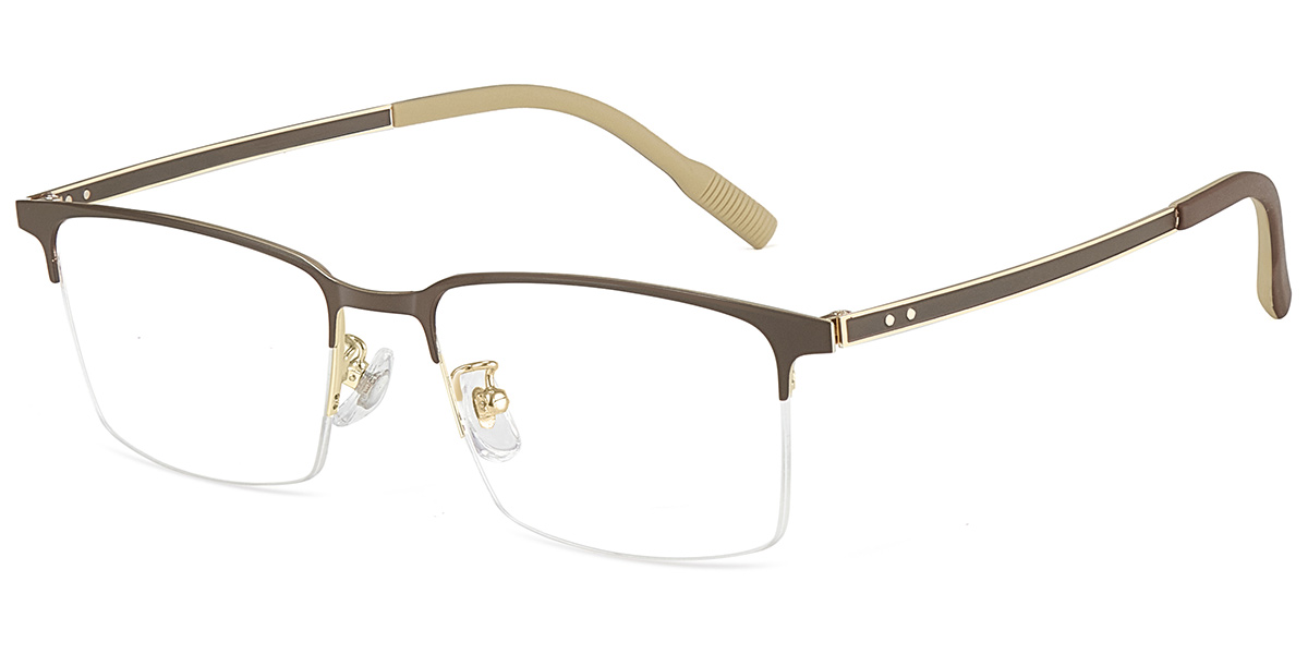 Rectangle Reading Glasses brown