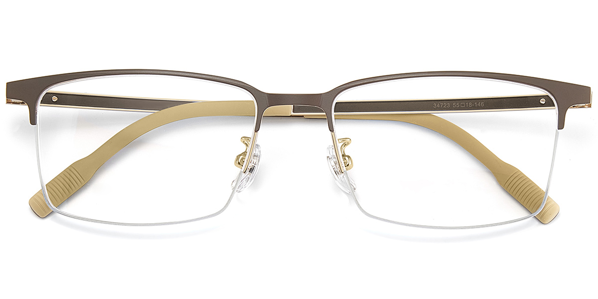 Rectangle Reading Glasses brown