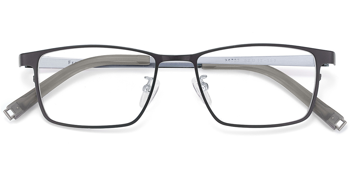 Rectangle Reading Glasses black-silver