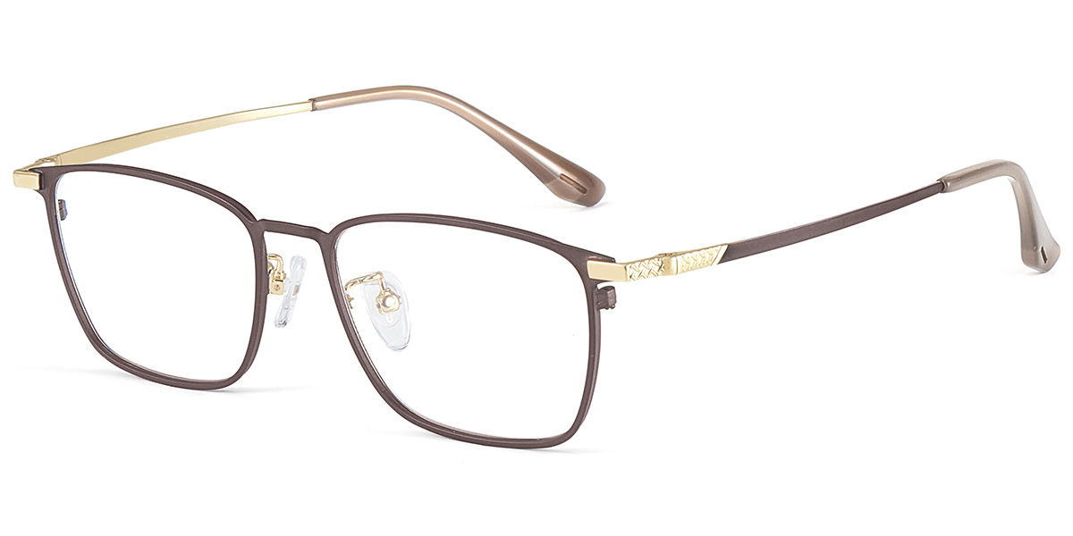 Acetate Rectangle Reading Glasses brown