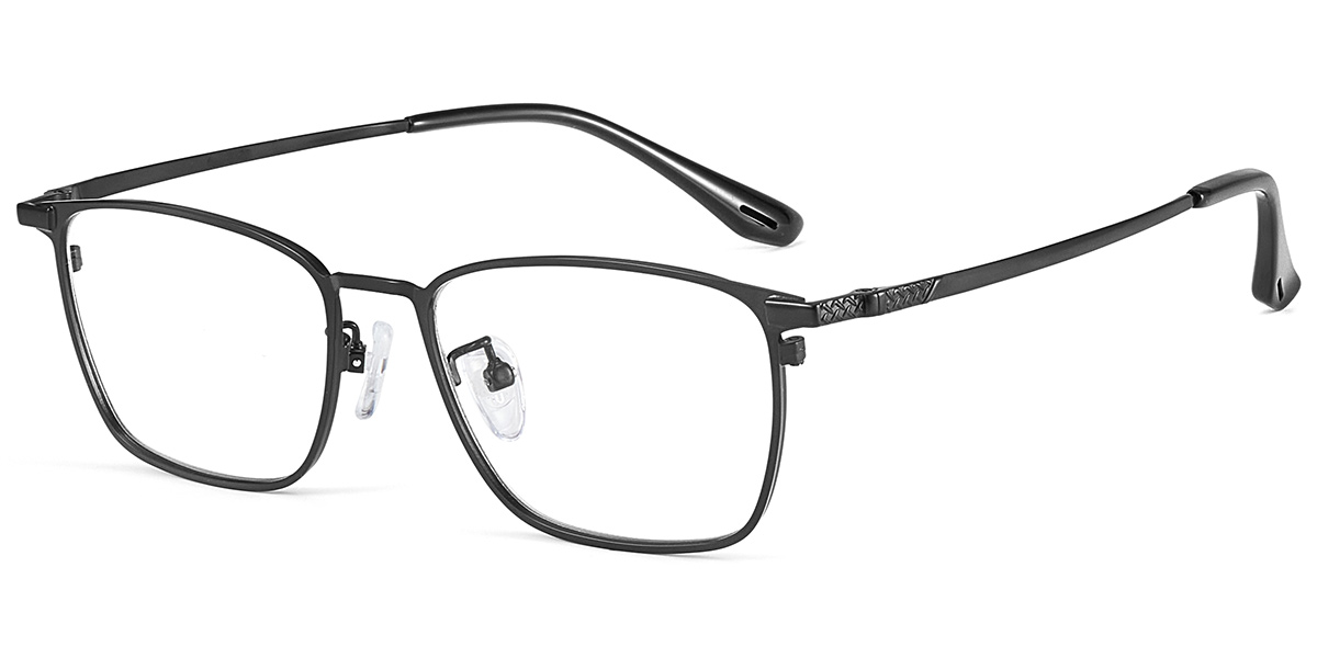 Acetate Rectangle Reading Glasses black