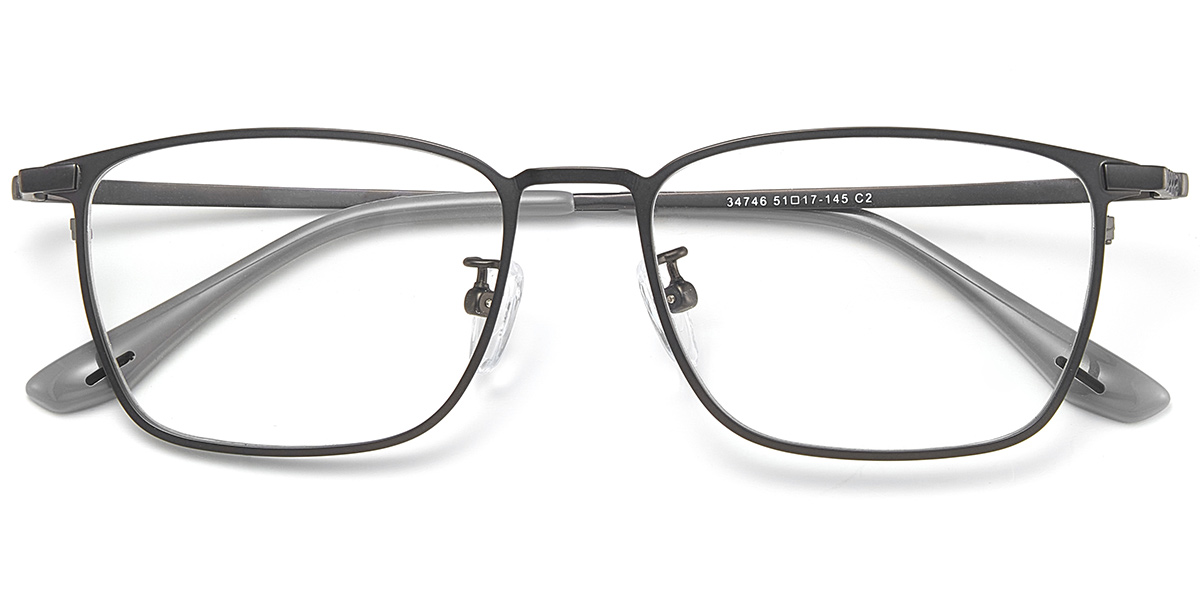 Acetate Rectangle Reading Glasses grey