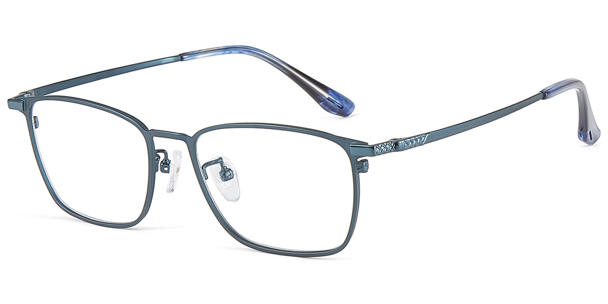 Acetate Rectangle Reading Glasses blue