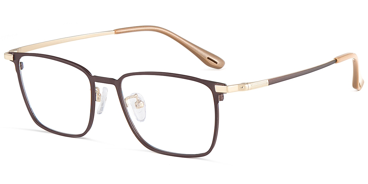 Acetate Square Reading Glasses brown