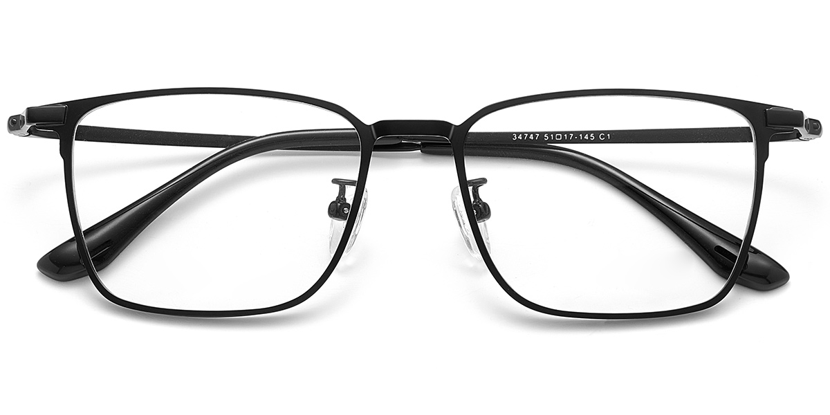 Acetate Square Reading Glasses black