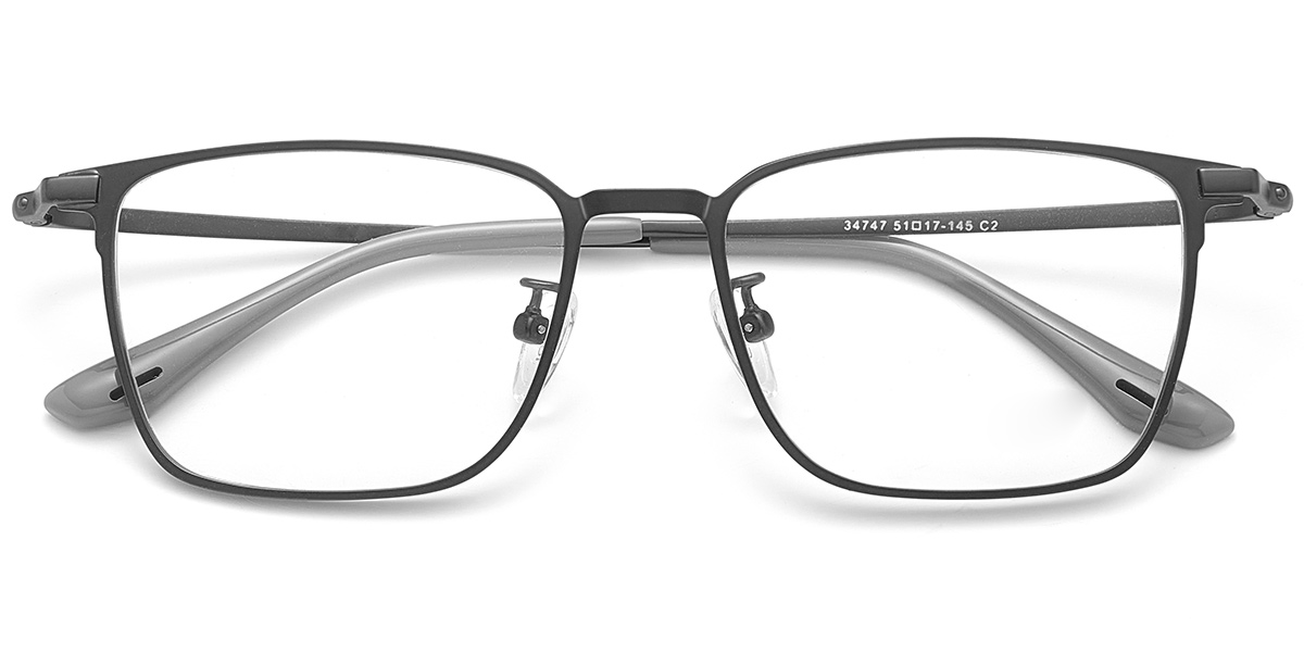 Acetate Square Reading Glasses grey
