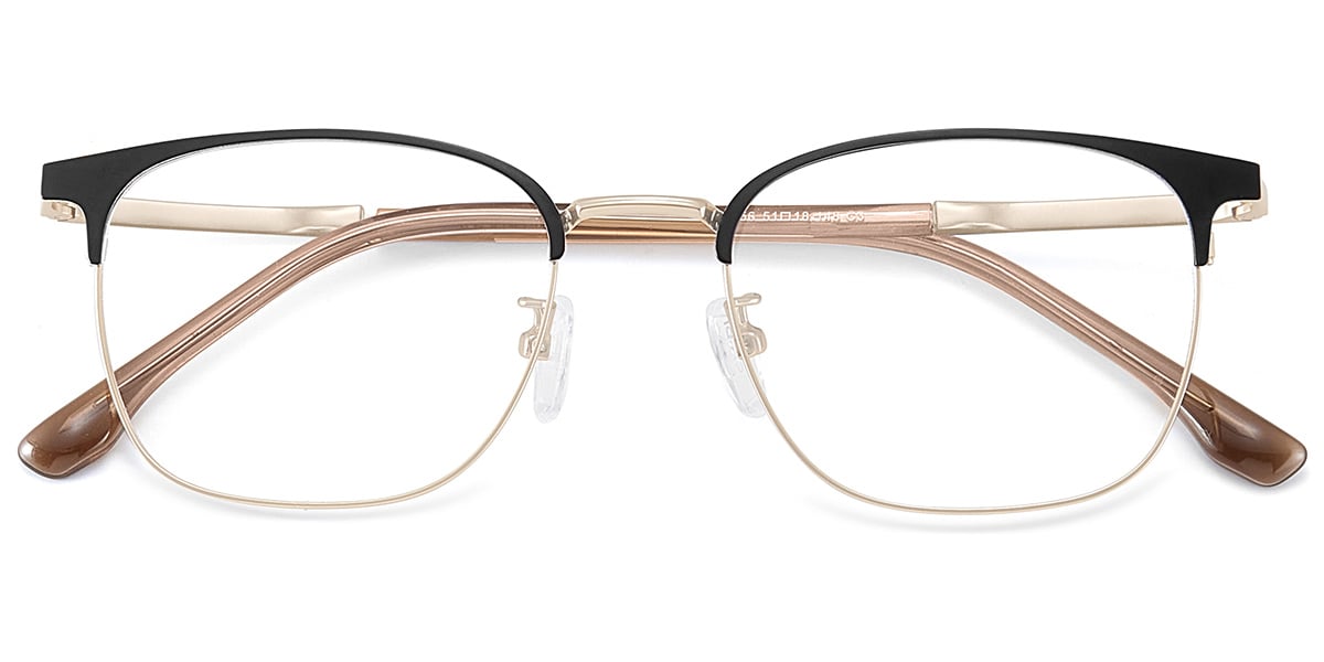 Acetate Square Browline Reading Glasses RF9258