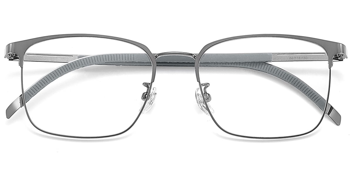 Square Reading Glasses gun_metal