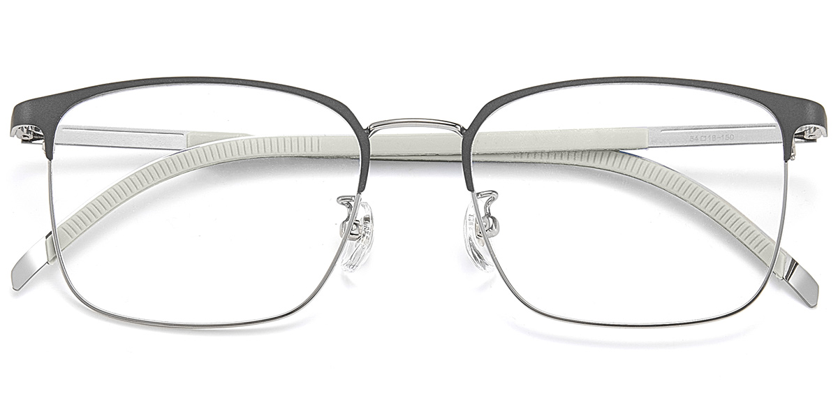 Square Reading Glasses gun_metal-grey