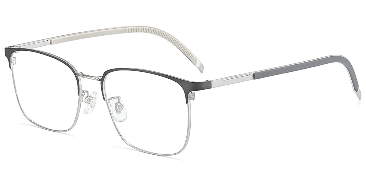 Square Reading Glasses gun_metal-grey
