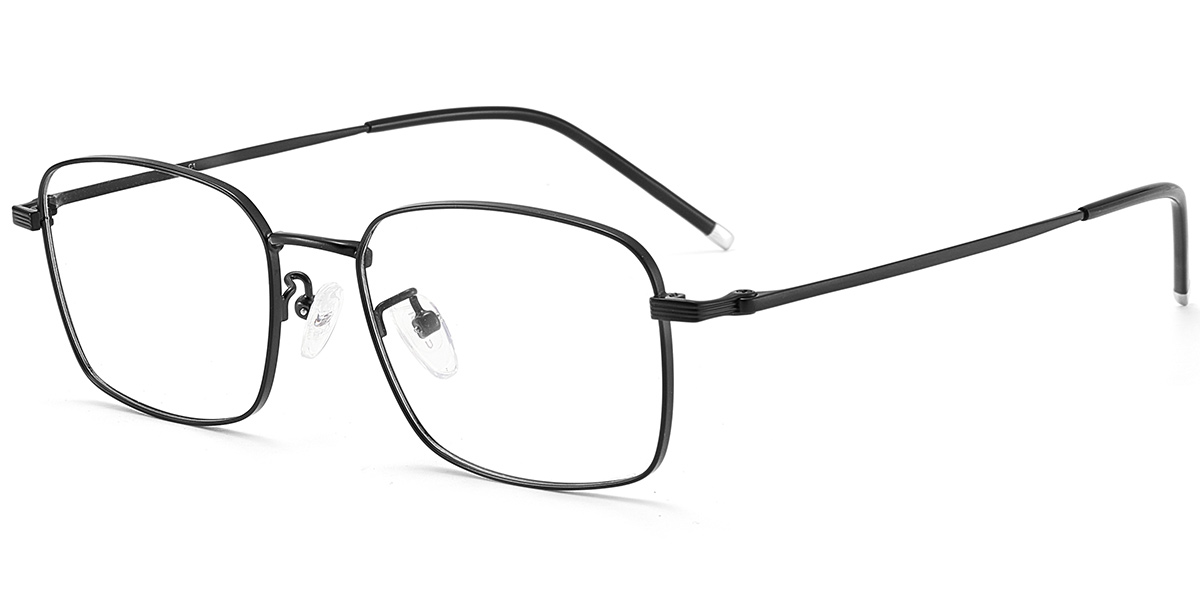 Acetate Rectangle Reading Glasses black