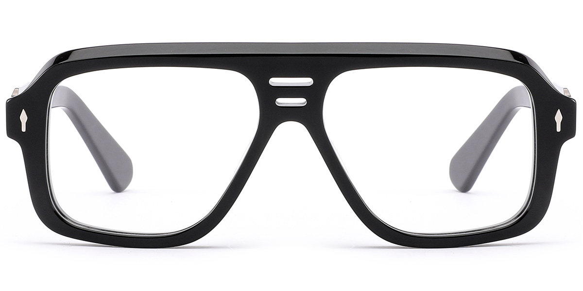 Acetate Square Reading Glasses black