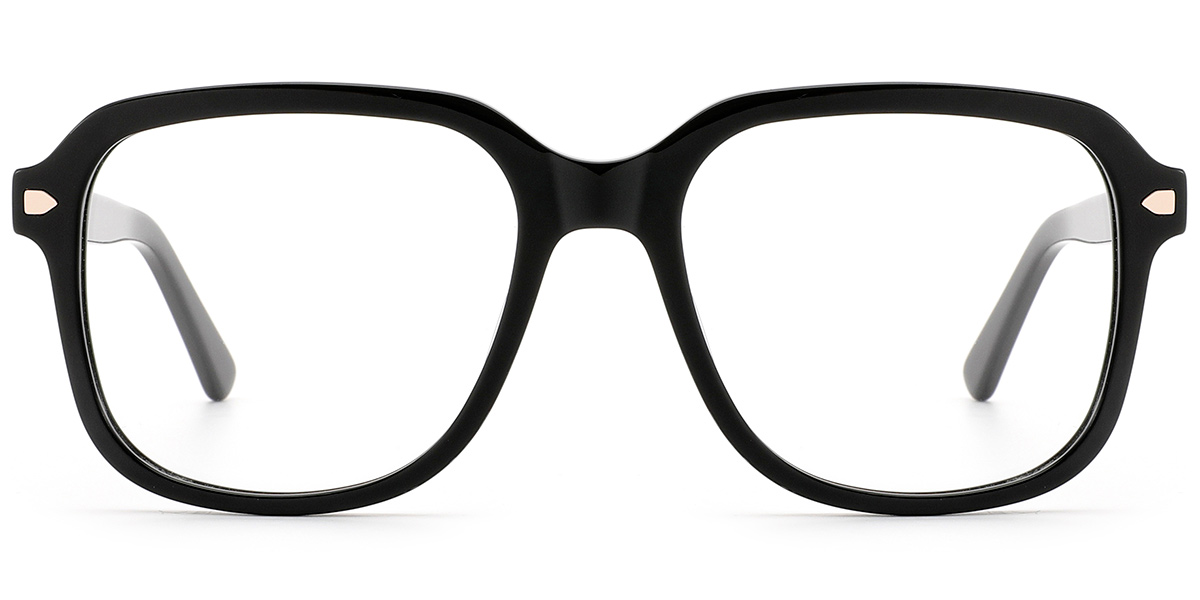 Acetate Square Reading Glasses black