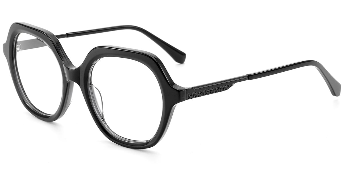 Acetate Square Reading Glasses black