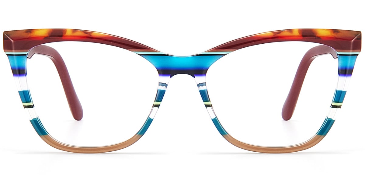 Acetate Square Reading Glasses pattern-tortoiseshell