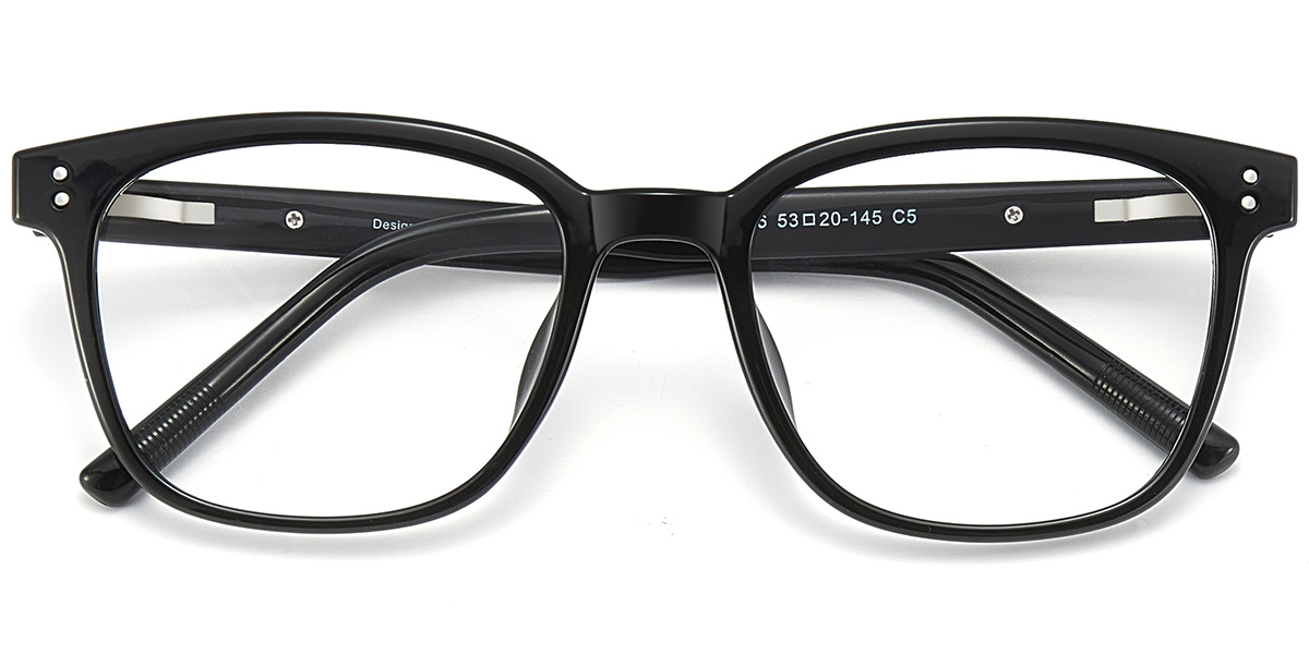 Acetate Square Reading Glasses black