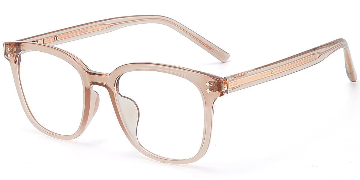 Acetate Square Reading Glasses translucent-pink