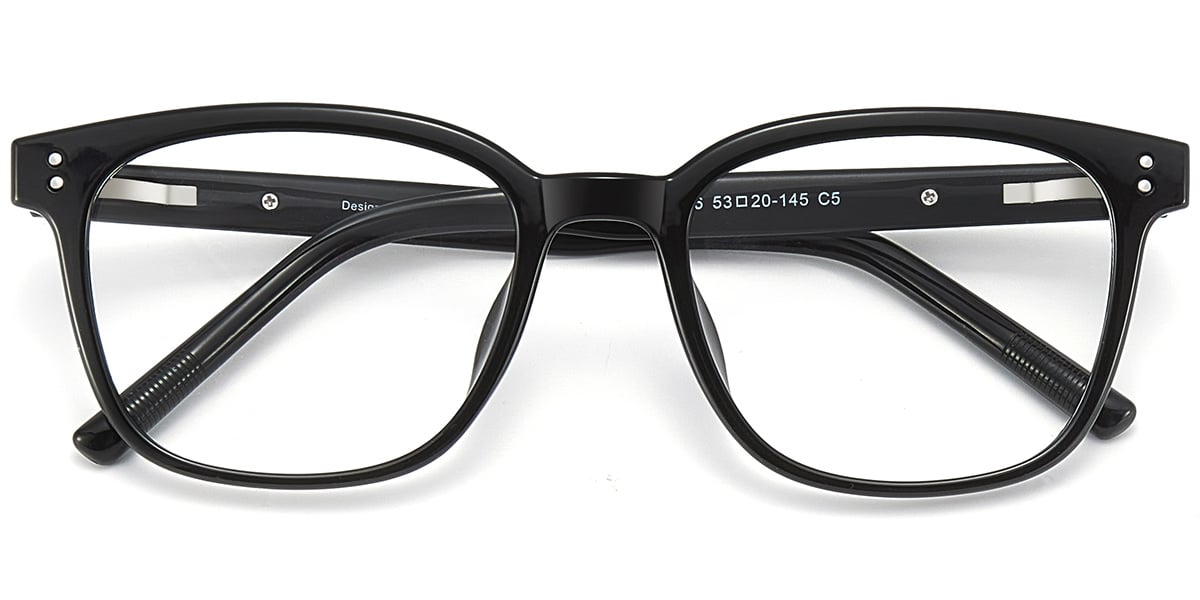 Acetate Square Reading Glasses black