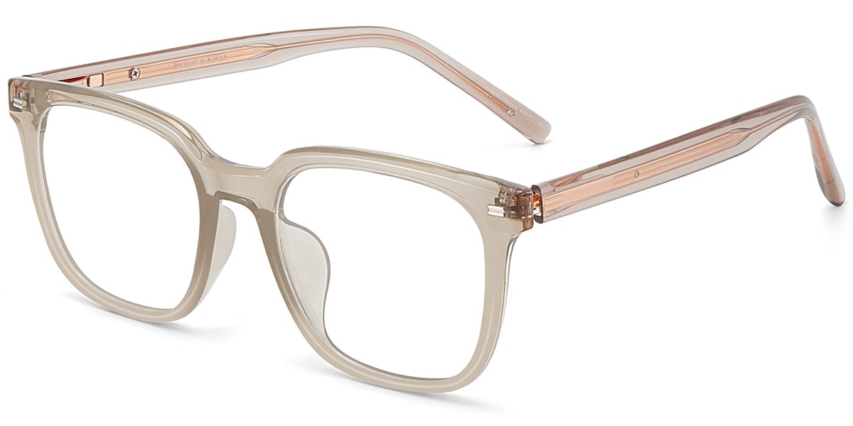 Acetate Square Reading Glasses translucent-light_brown