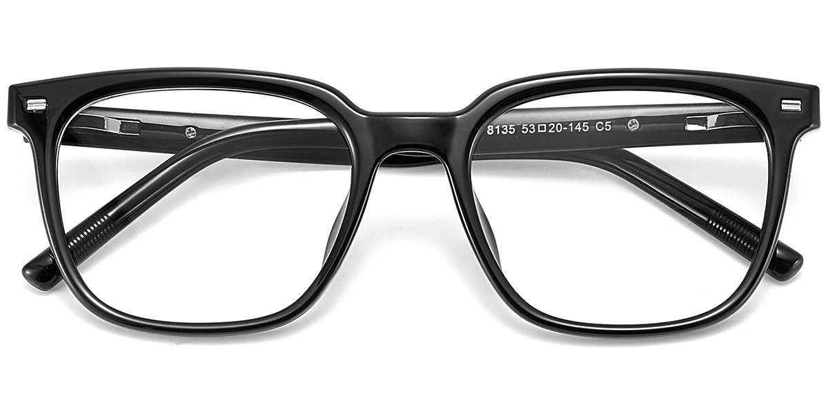Acetate Square Reading Glasses black