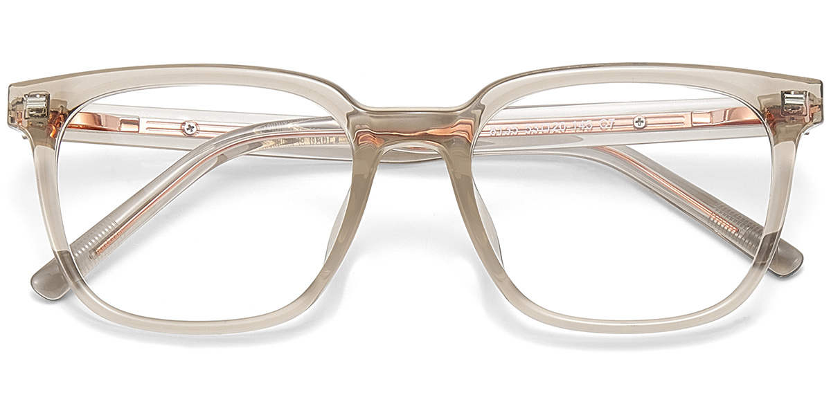 Acetate Square Reading Glasses translucent-light_brown