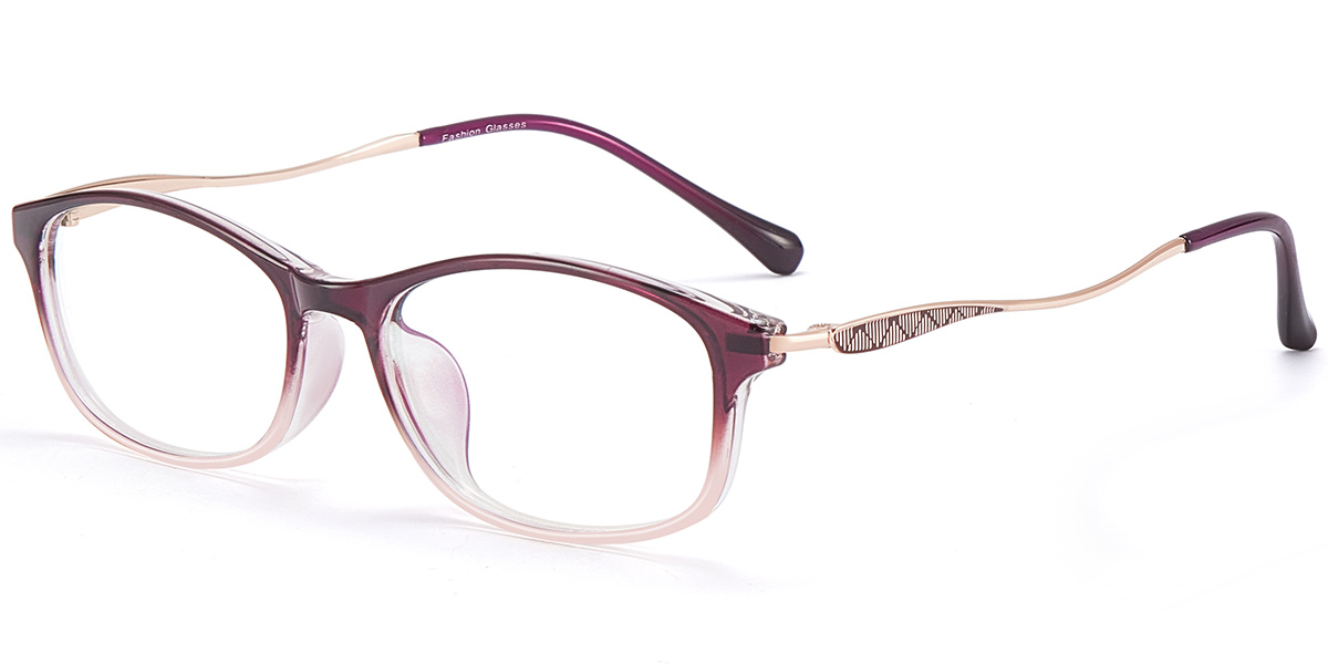 Acetate Rectangle Reading Glasses gradient_purple