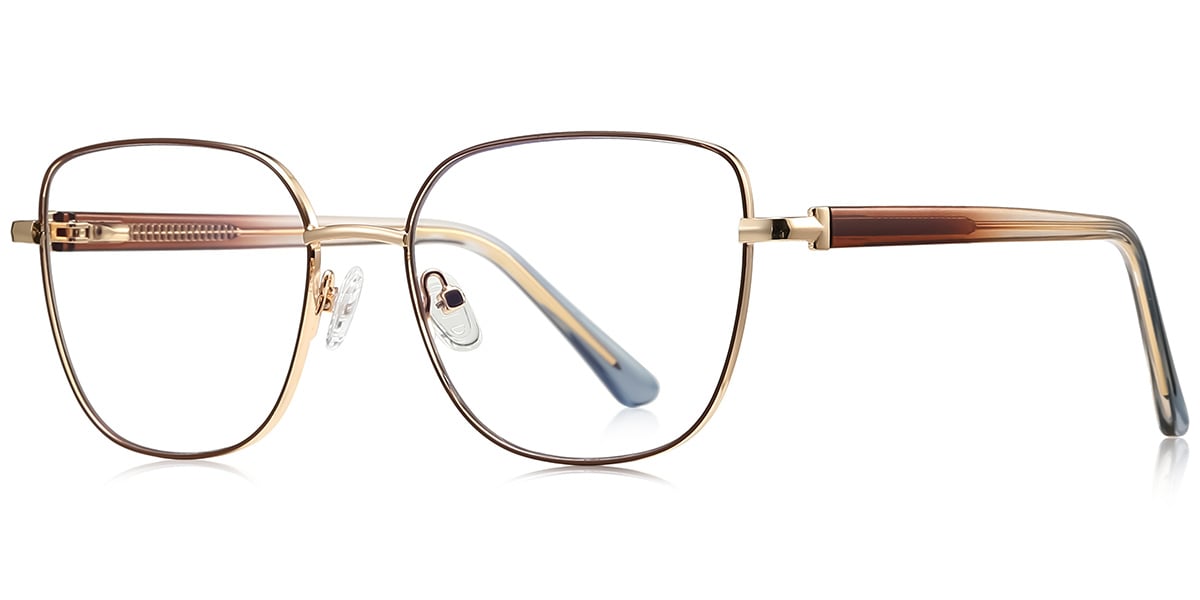 Square Reading Glasses brown