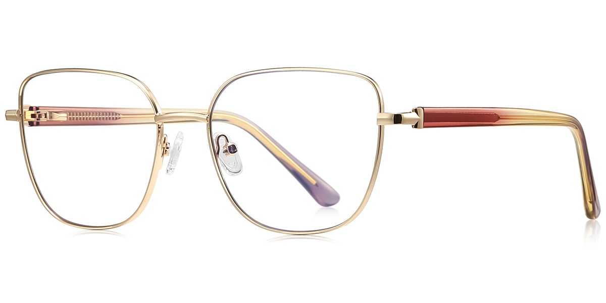 Square Reading Glasses gold