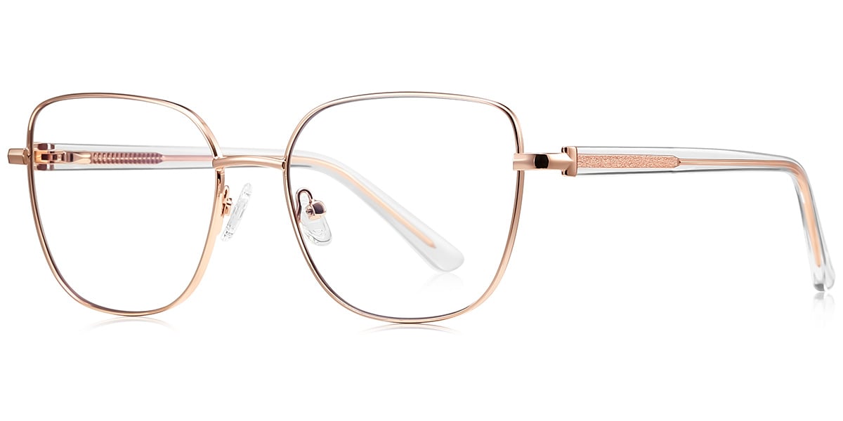 Square Reading Glasses rose_gold